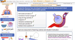 Desktop Screenshot of footprints-science.co.uk